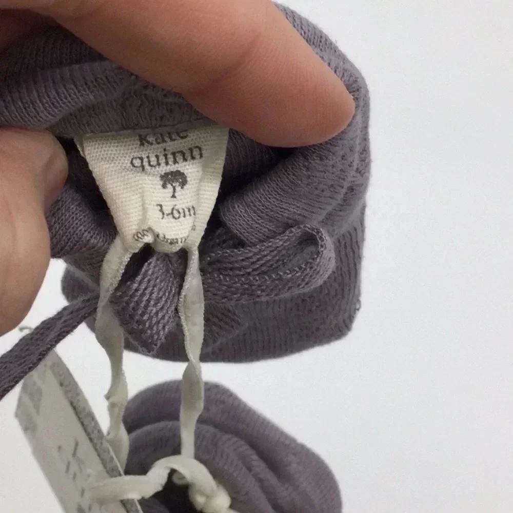 NWT Kate Quinn 3-6M Purple Booties
